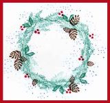 Fir Branch Wreath Card